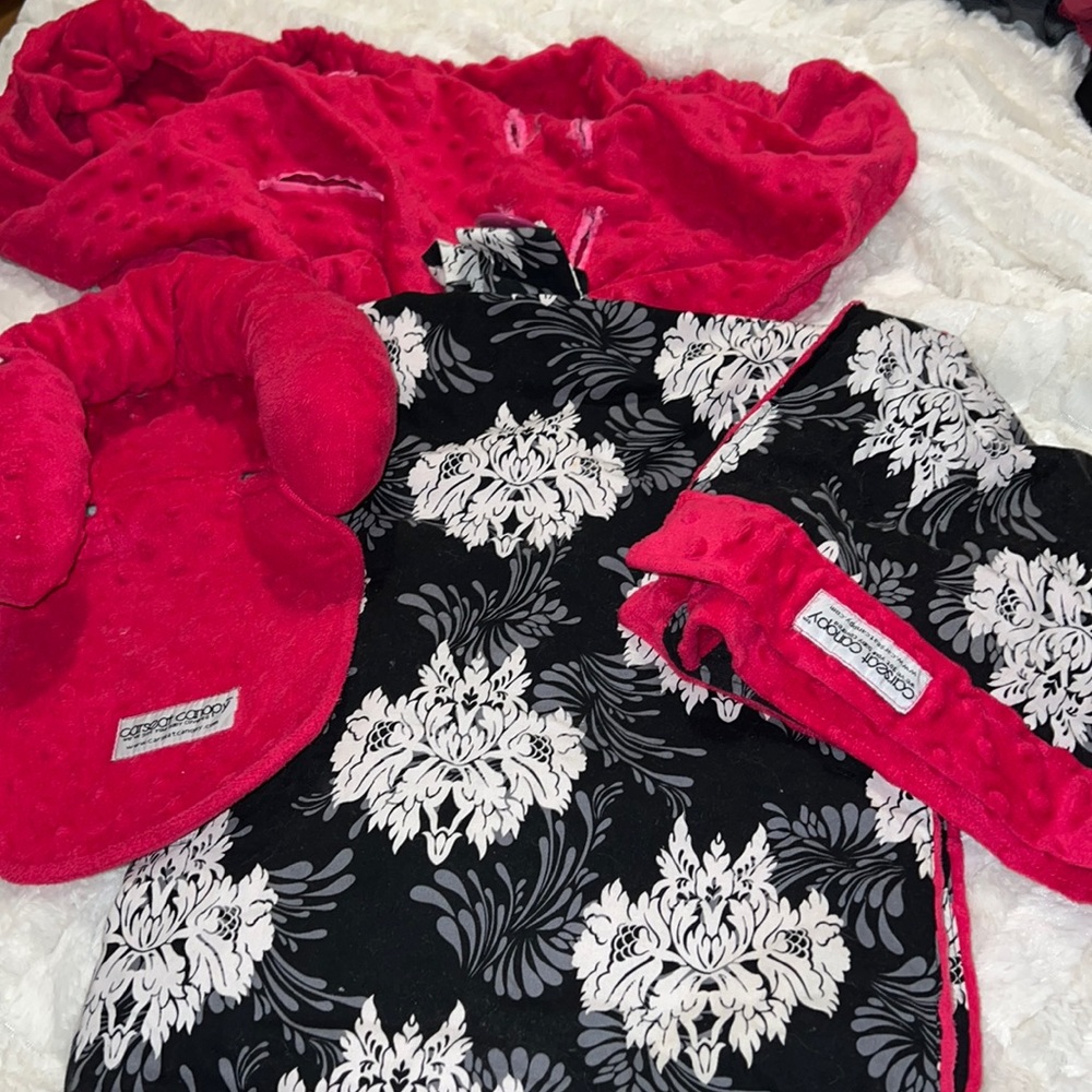 Car seat Minky Canopy Set!!!